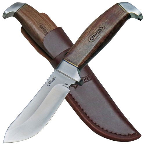 Walther Premium Skinner hunting knife walnut
